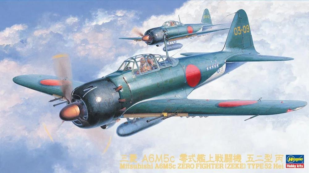 Hasegawa 1/48 Mitsubishi A6m5c Zero Zeke T52 Model Kit — official product photo 1