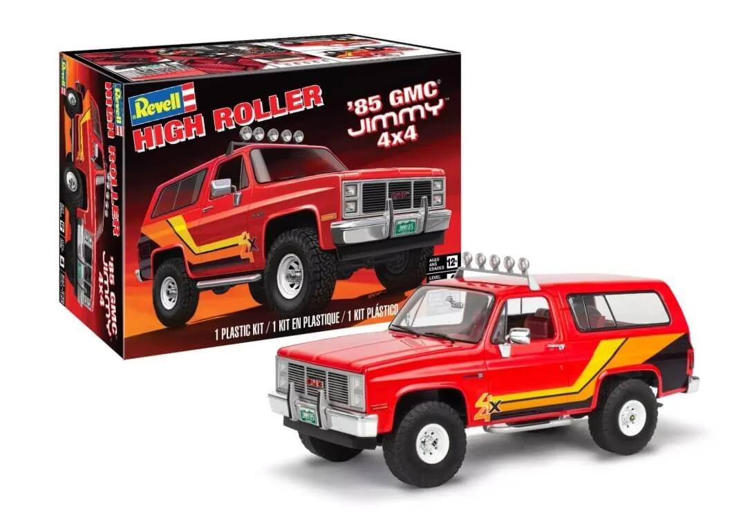 Revell 1/24 85 Gmc Jimmy 4x4 High Roller Model Kit — box art