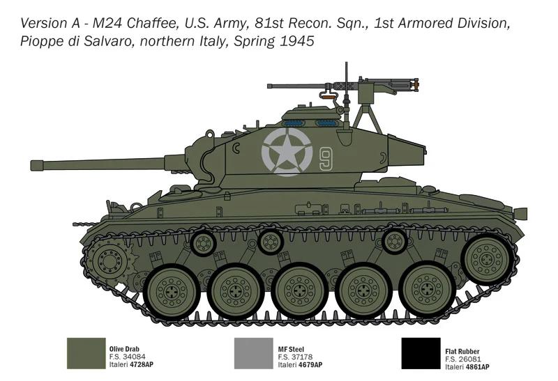 Italeri 1/35 M24 Chaffee Model Kit — official product photo 3