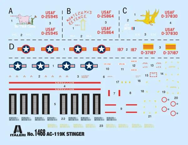 Italeri 1/72 AC-119K Stinger Model Kit — official product photo 2