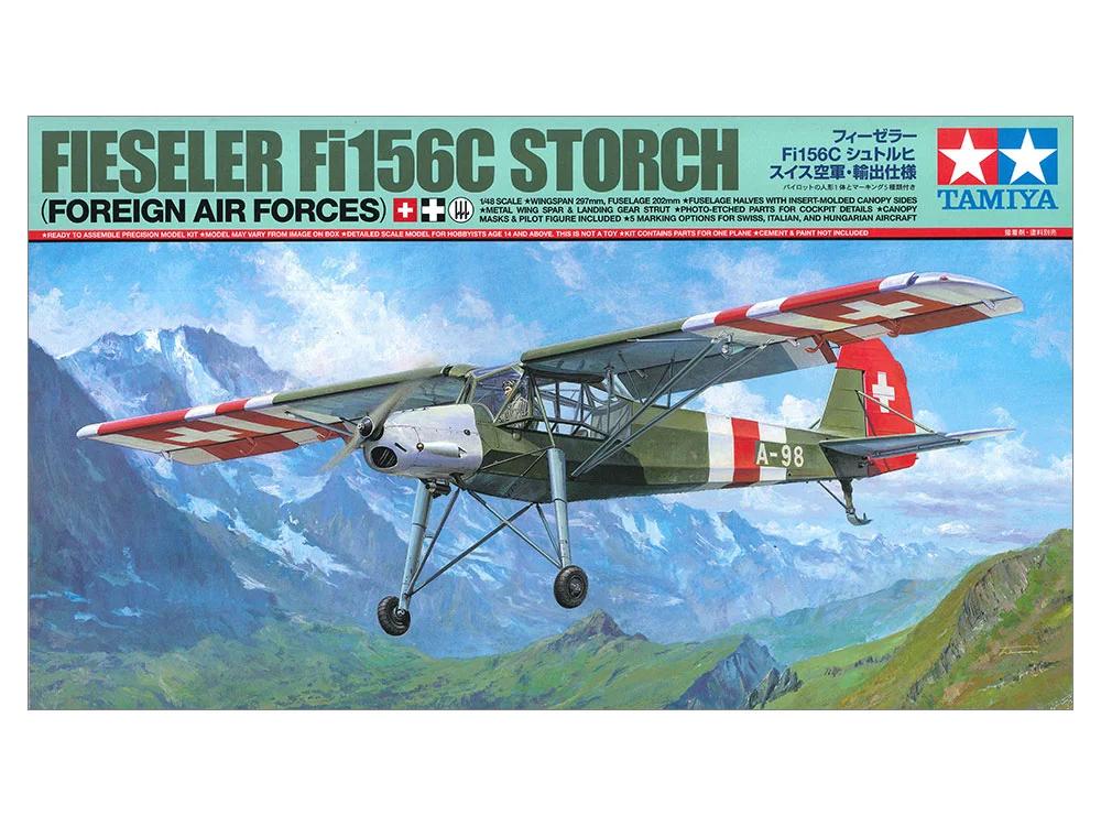 Tamiya 1/48 Fieseler Fi156c Storch Model Kit — official product photo 1