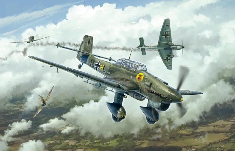 Italeri Ju-87b Stuka Battle Britain 80aniv 48 Model Kit — official product photo 1