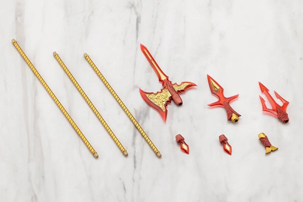 Kotobukiya VIRTUOUS STYLE11 POLE WEAPON SET FLAMERITE Ver. — official product photo 2