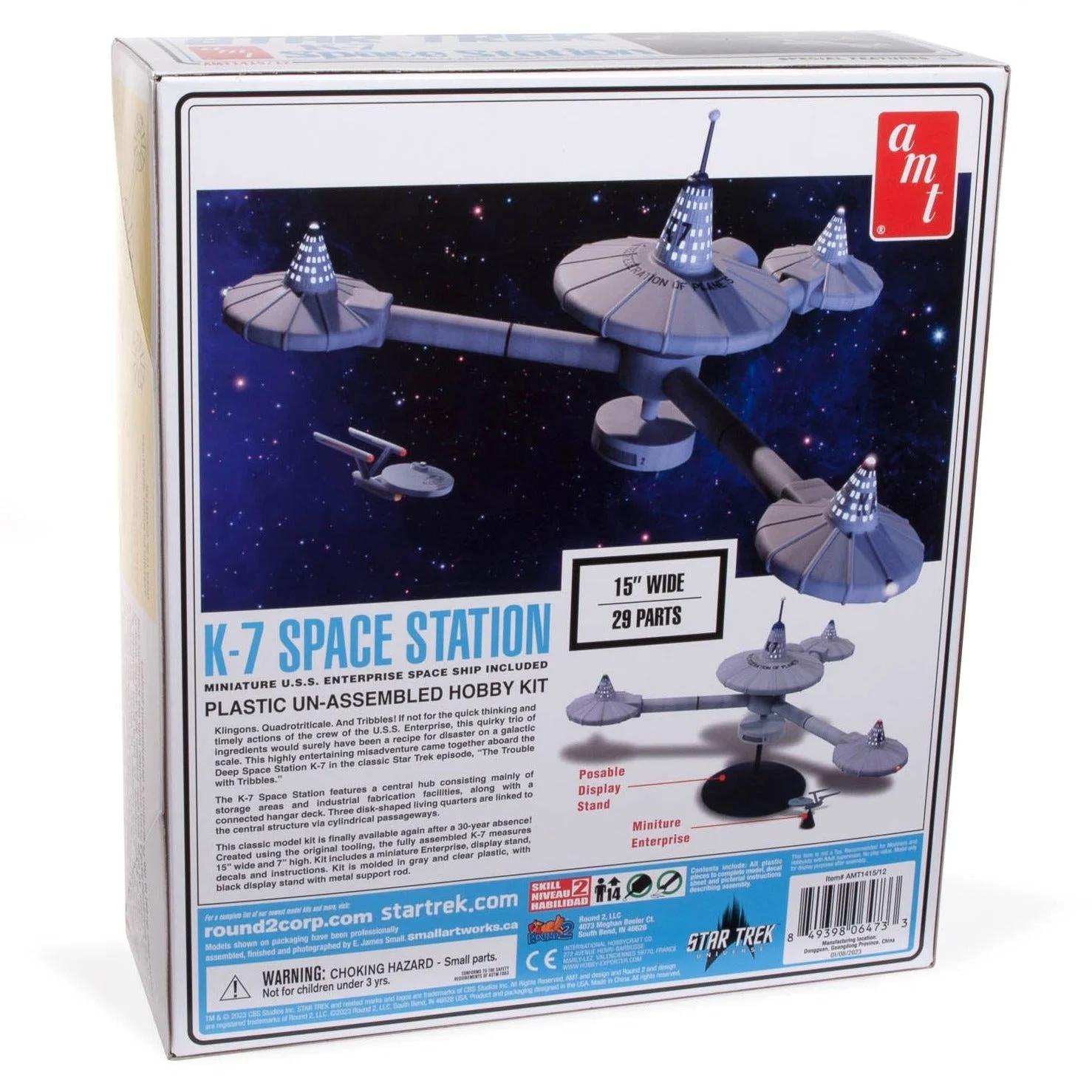 AMT 1/7600 K-7 Star Trek Space Station Model Kit — official product photo 4