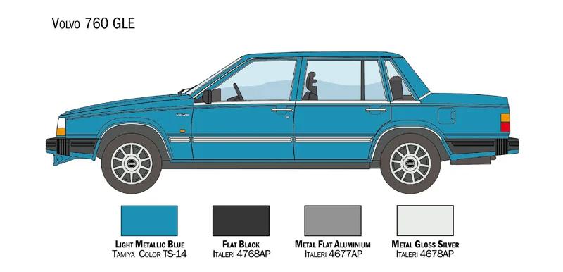 Italeri 1/24 Volvo 760 Gle Model Kit — official product photo 4