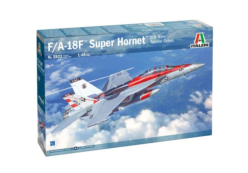 Italeri 1/48 A-18F F Super Hornet Usn Spec Color Model Kit — official product photo 2