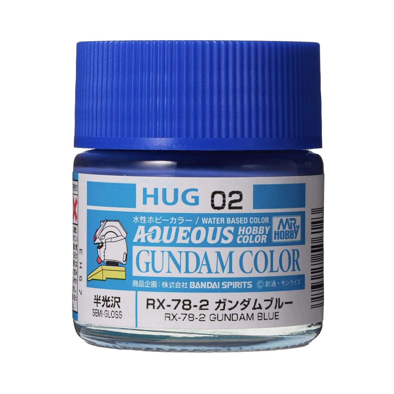 Mr. Hobby Aqueous Gundam Color HUG02 RX-78-2 Gundam Blue 10ml — product photo