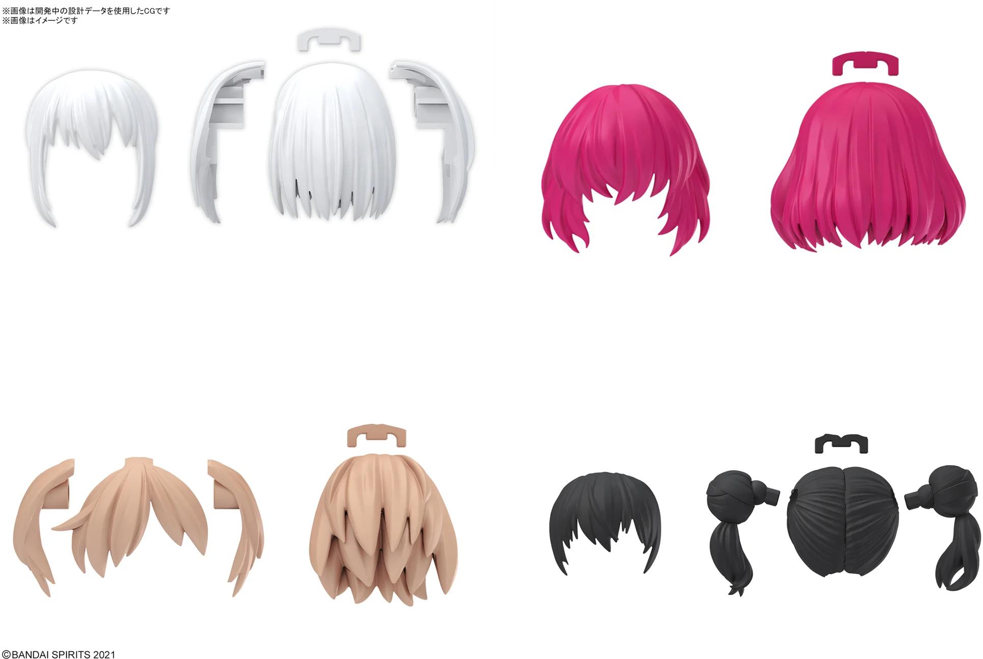 Bandai 1/144 30MS Option Hair Style Parts Vol 10 4t Model Kit — product photo