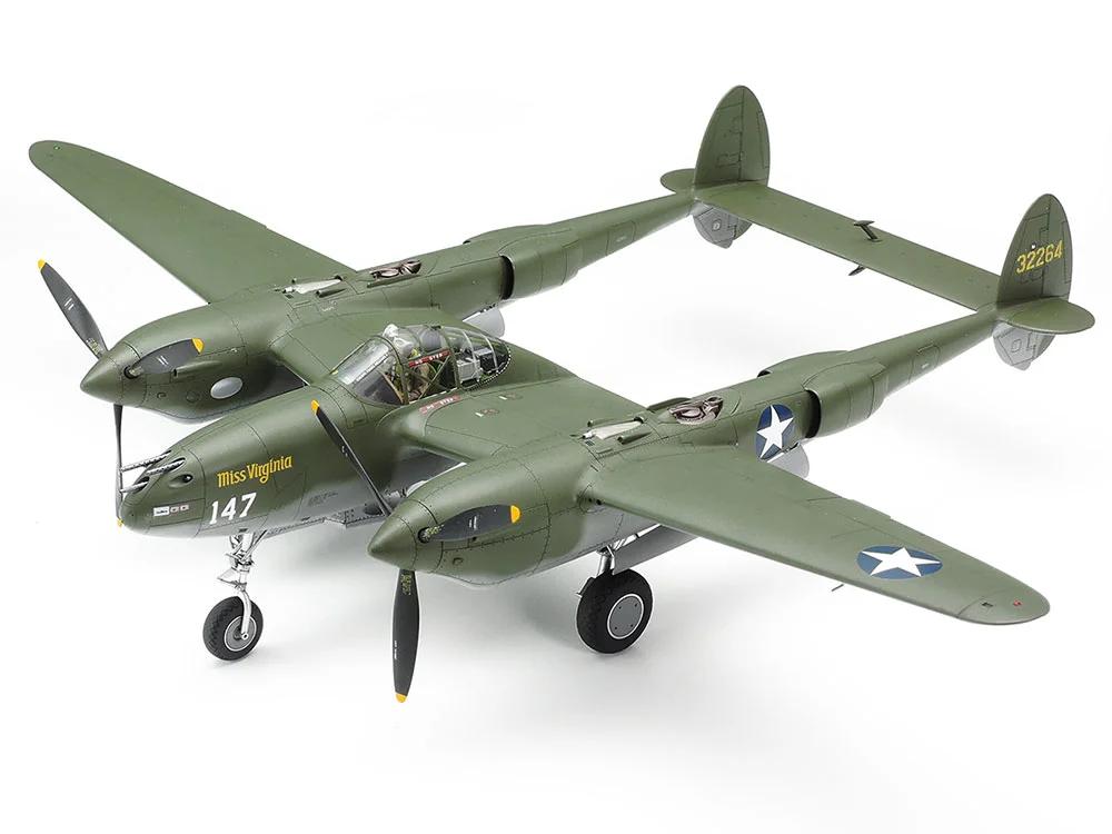 Tamiya 1/48 P-38F Lockheed G Lightning Model Kit — official product photo 1