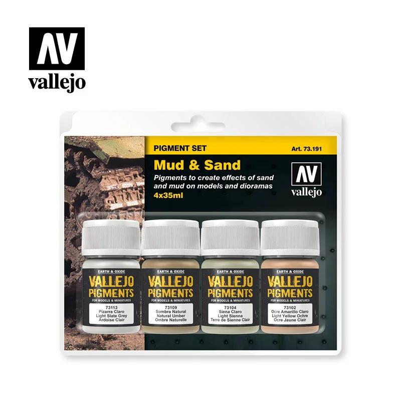 Vallejo Mud Sand Pigment Powder 4pk — product photo