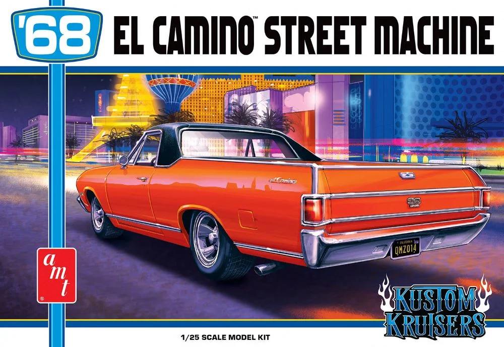 AMT 1/25 68 Chevy El Camino Street Machine Model Kit — box art