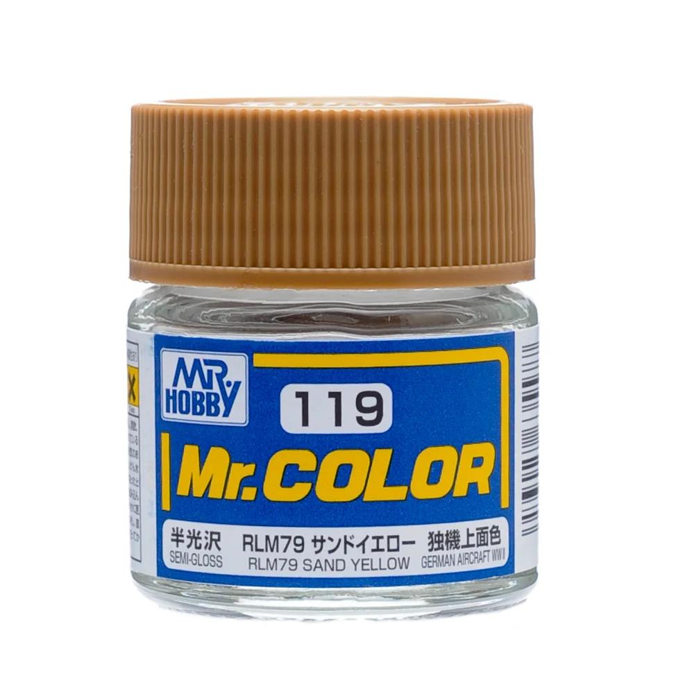 Mr. Hobby Mr. Color RLM76 Sand Yellow (C119) 10 ml — official product photo 1