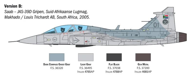 Italeri 1/48 Jas 39 Gripen Twin Seater Model Kit — official product photo 5