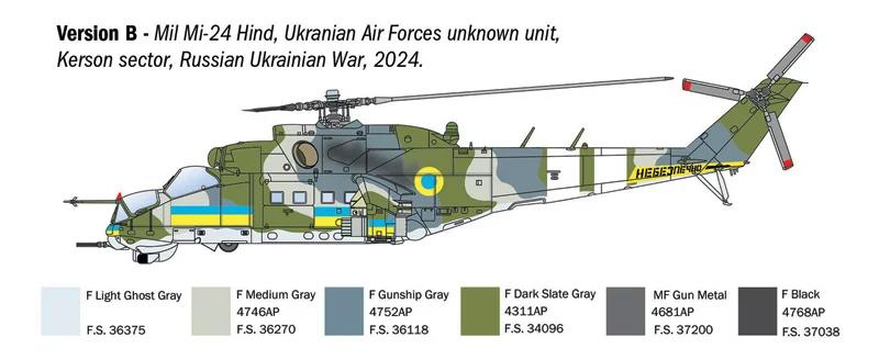 Italeri 1/72 Mil Mi-24p 35p Helicopter Model Kit — official product photo 4
