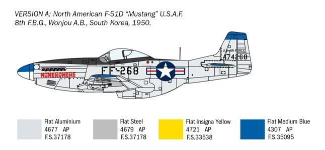 Italeri 1/72 F-51D Korean War Model Kit — official product photo 4