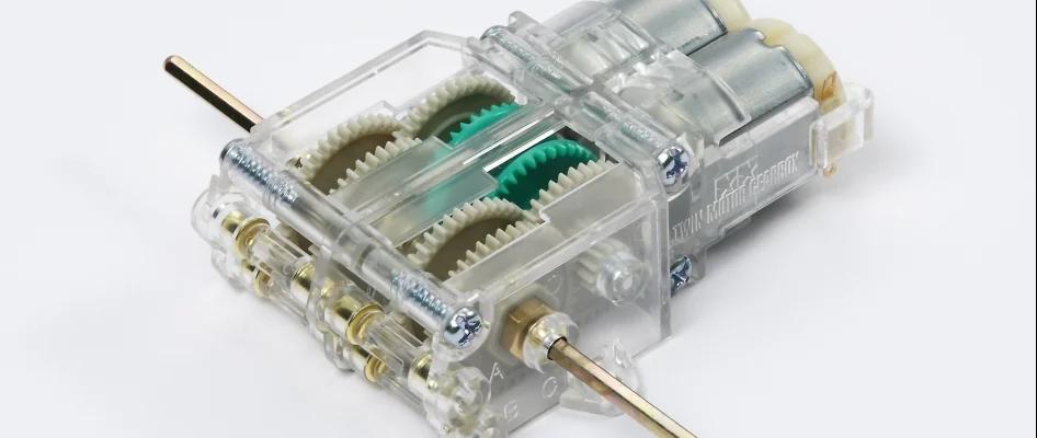 Tamiya Twin Motor Gearbox Model Kit — box art