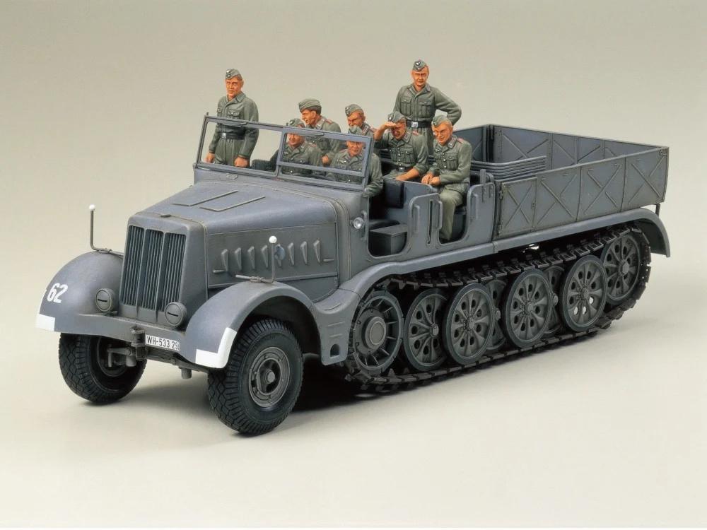 Tamiya 1/35 German Famo Half Track Model Kit — official product photo 1