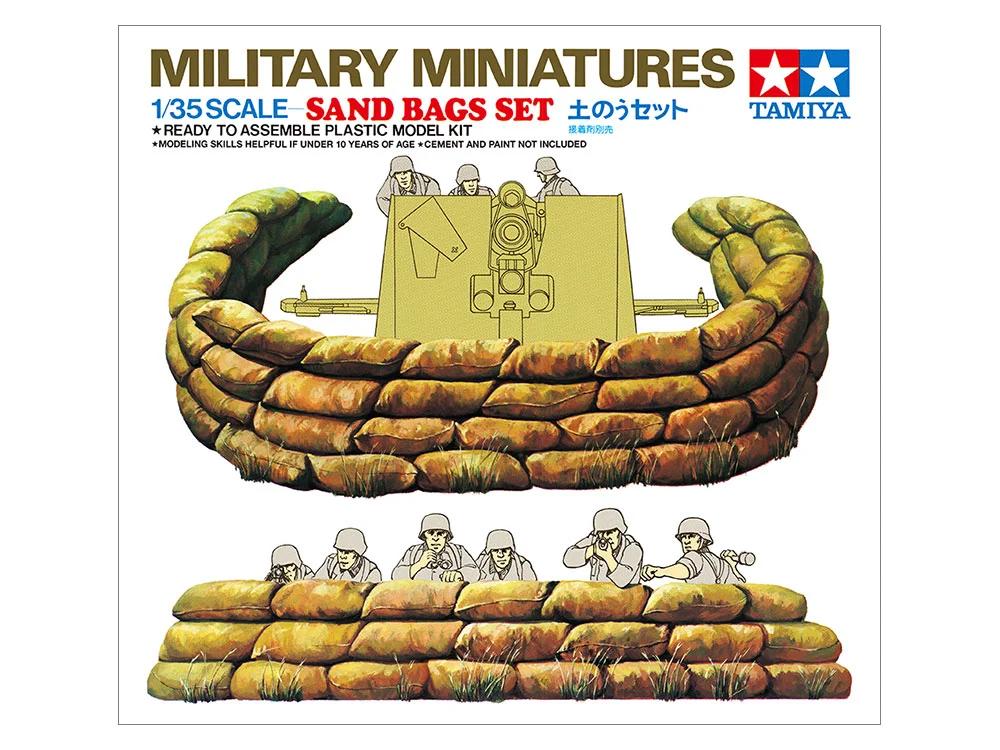 Tamiya 1/35 Sand Bag Set Model Kit — official product photo 1