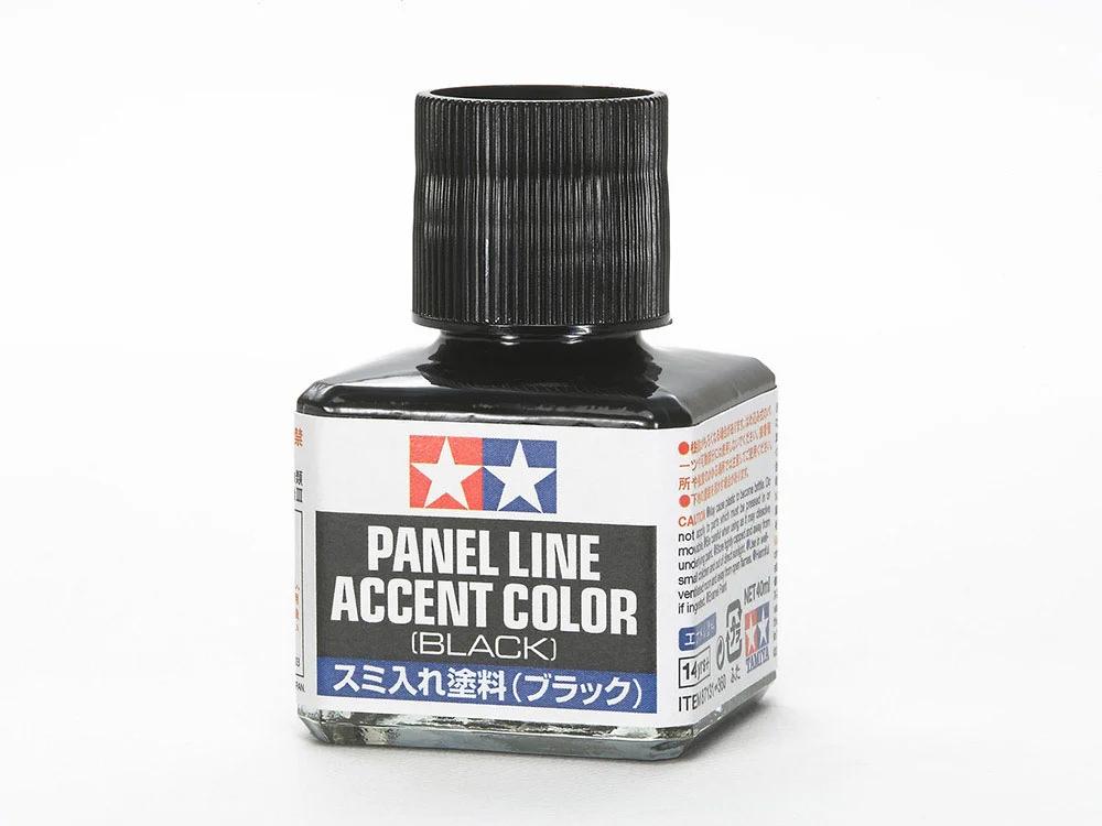 Tamiya Black Panel Line Accent Model Kit — official product photo 1