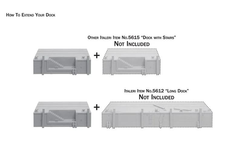 Italeri 1/35 Dock Stairs Model Kit — official product photo 2