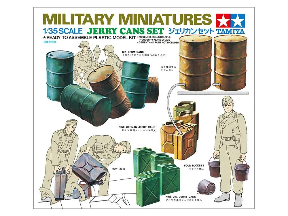 Tamiya 1/35 Jerry Can Set Model Kit — official product photo 1