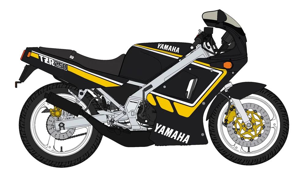 Hasegawa 1/12 Yamaha Tzr250 New Yamaha Black Model Kit — official product photo 3