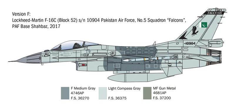 Italeri 1/48 F-16C Fighting Falcon Model Kit — official product photo 6
