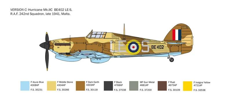 Italeri 1/48 Hurricane MK II C Model Kit — official product photo 4
