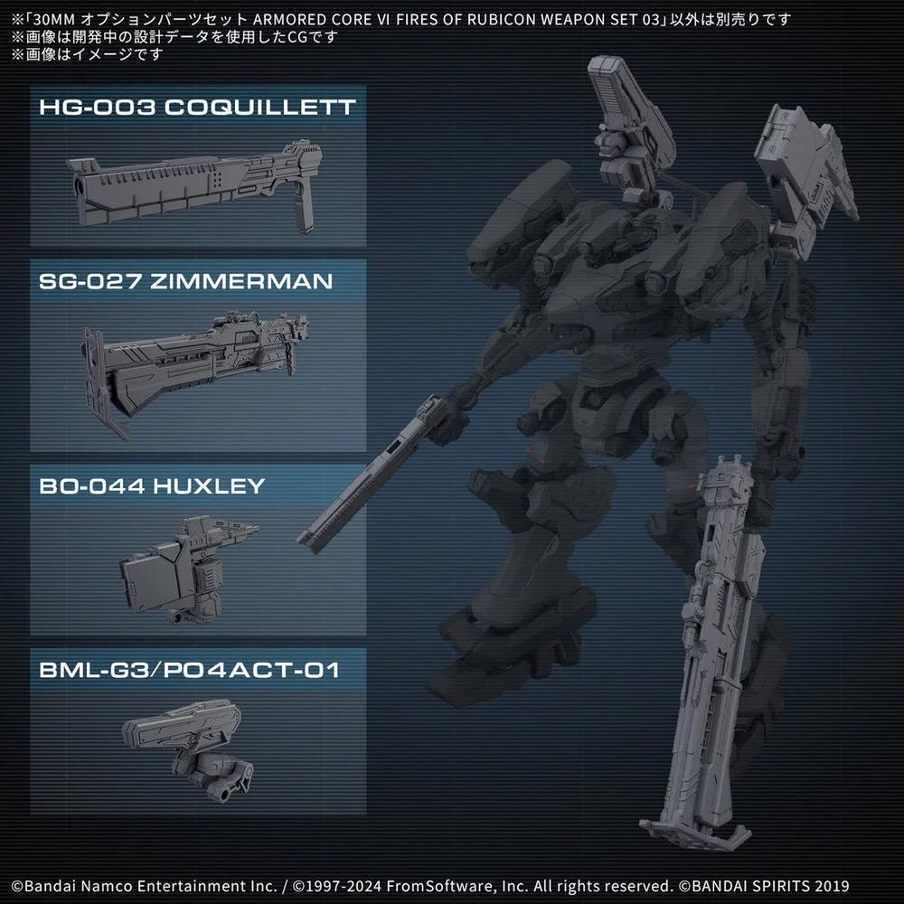 Bandai Option Parts Set Armored Core Vi Set Model Kit — official product photo 3
