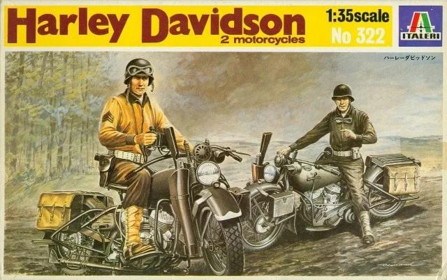 Italeri 1/35 US Motorcycles Ww-ii Model Kit — box art