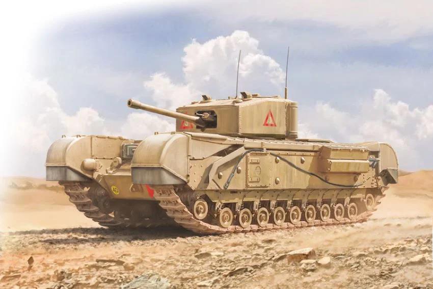 Italeri 1/72 Churchill MK III Model Kit — box art