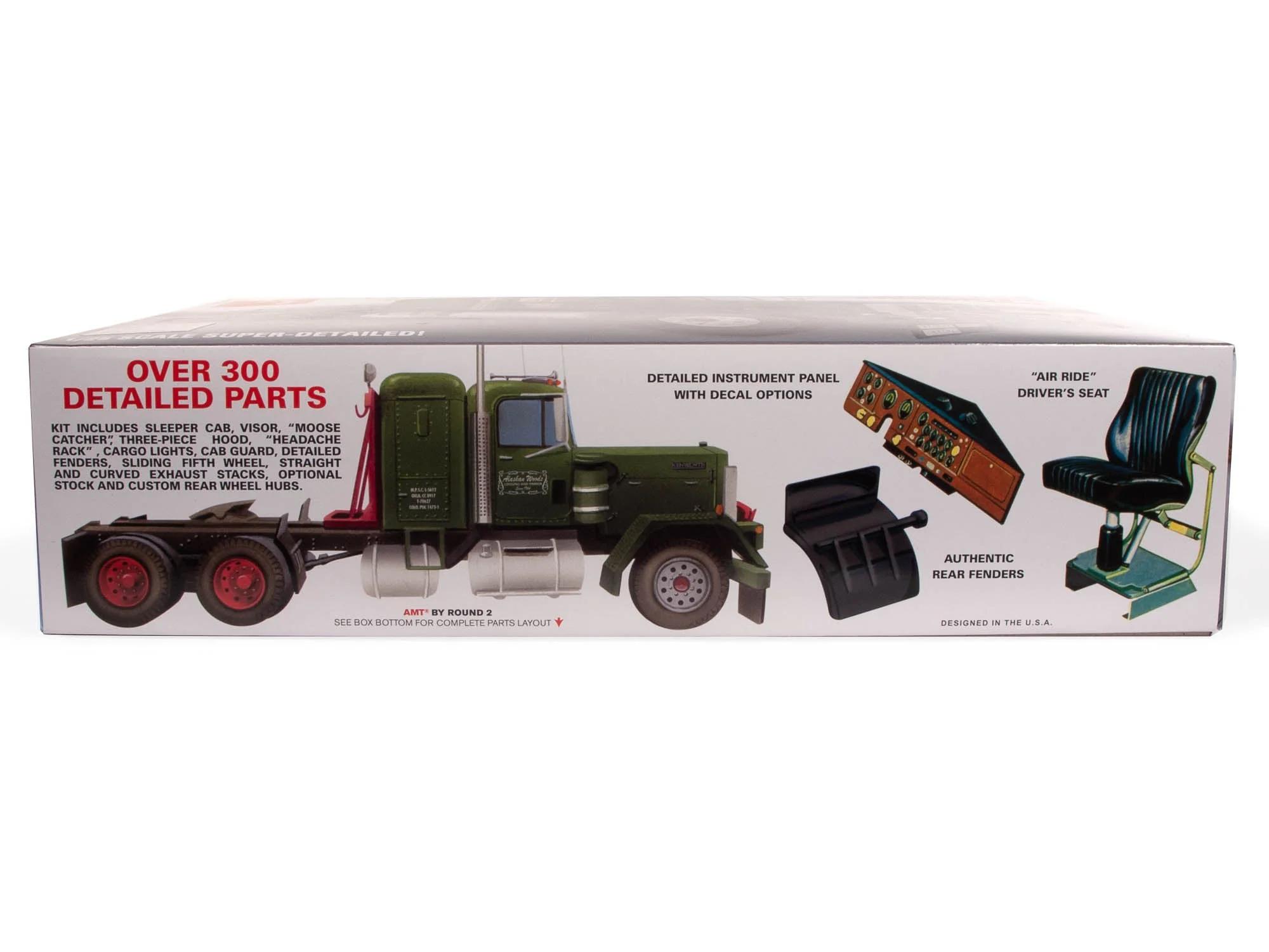 AMT 1/25 Alaskan Hauler Kenworth Tractor Model Kit — official product photo 3