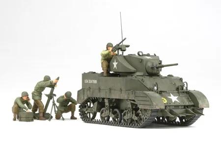 Tamiya 1/35 US Light Tank M5a1 W Fig Model Kit — box art