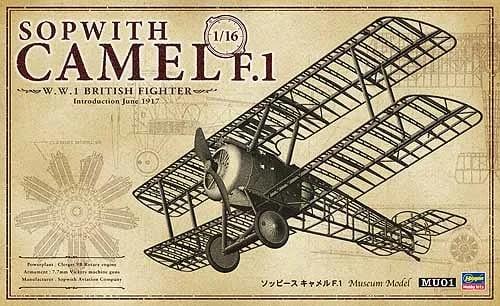 Hasegawa 1/16 Sopwith Camel F1 Model Kit — box art