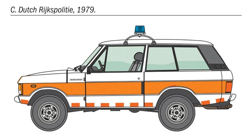 Italeri 1/24 Range Rover Police Model Kit — official product photo 5