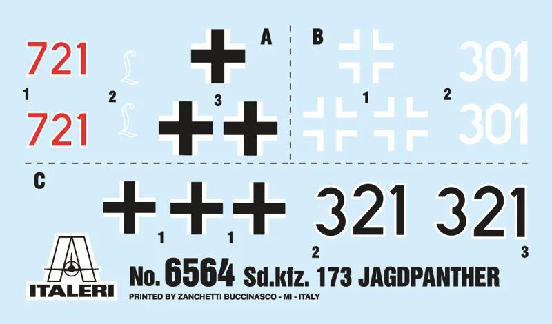Italeri SD Kfz 173 Jagdpanther W Winter Crew1 35 Model Kit — official product photo 2
