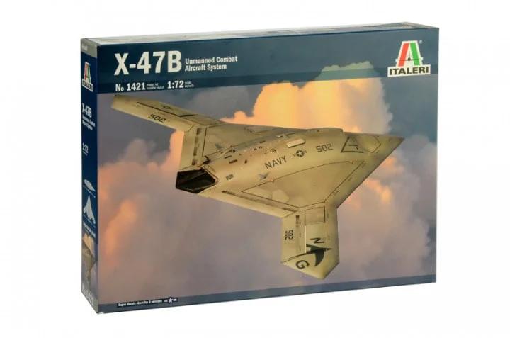 Italeri 1/72 X-47B Model Kit — box art