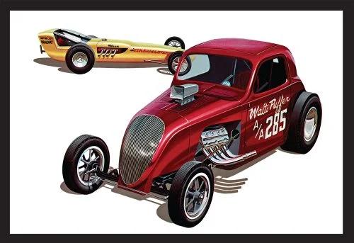 AMT 1/25 Fiat Double Dragster Model Kit — box art