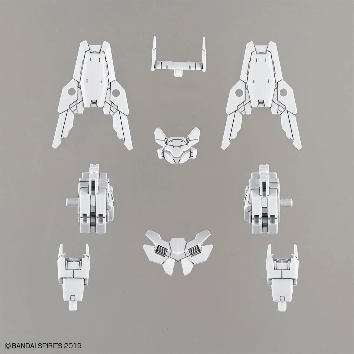 Bandai 1/144 30MM Option Armor Commander White Model Kit — official product photo 1