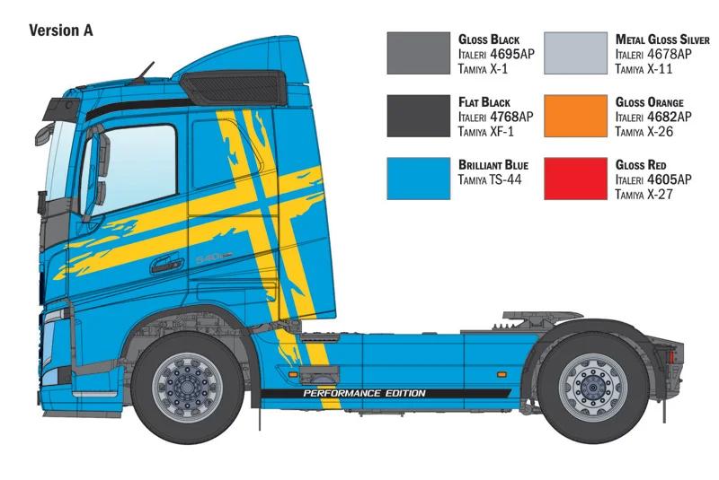 Italeri 1/24 Volvo Fh Low Roof W Photo Etch Model Kit — official product photo 4