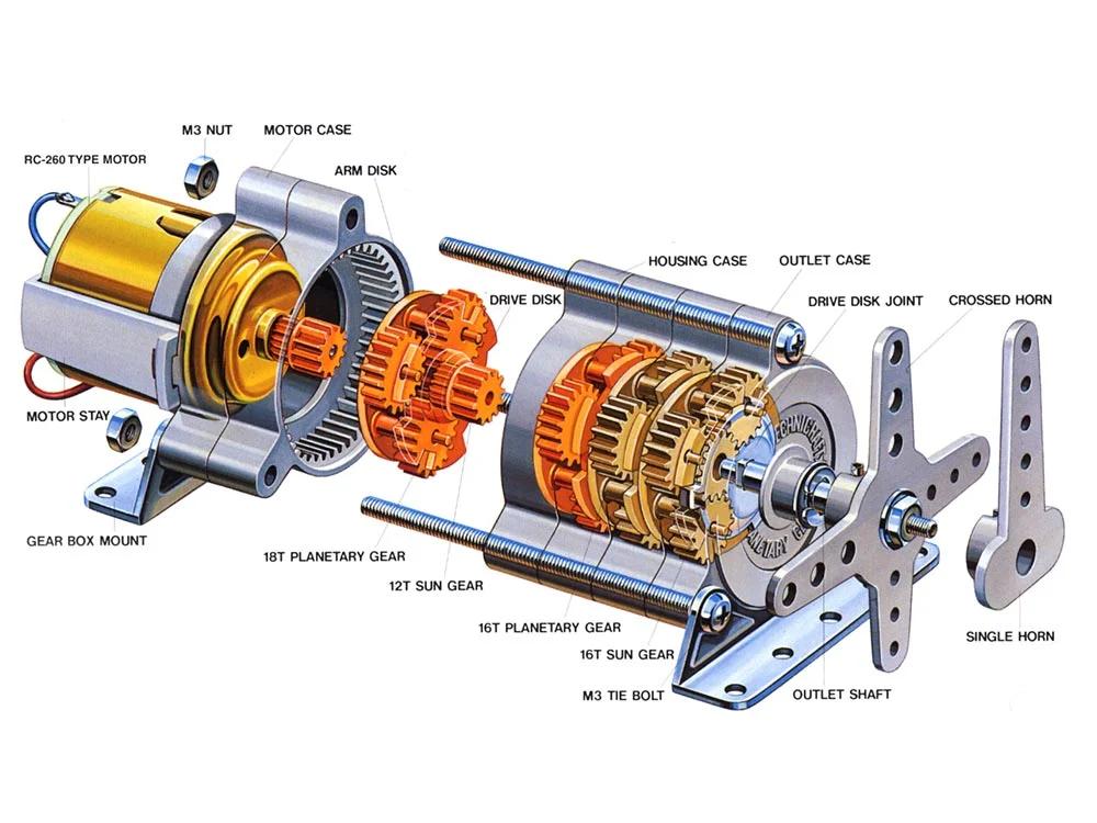 Tamiya Planetary Gearbox Set Model Kit — official product photo 1