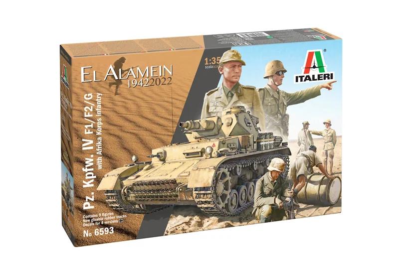 Italeri 1/35 Pz IV F1 F2 G W Africa Korps 80th Model Kit — official product photo 2