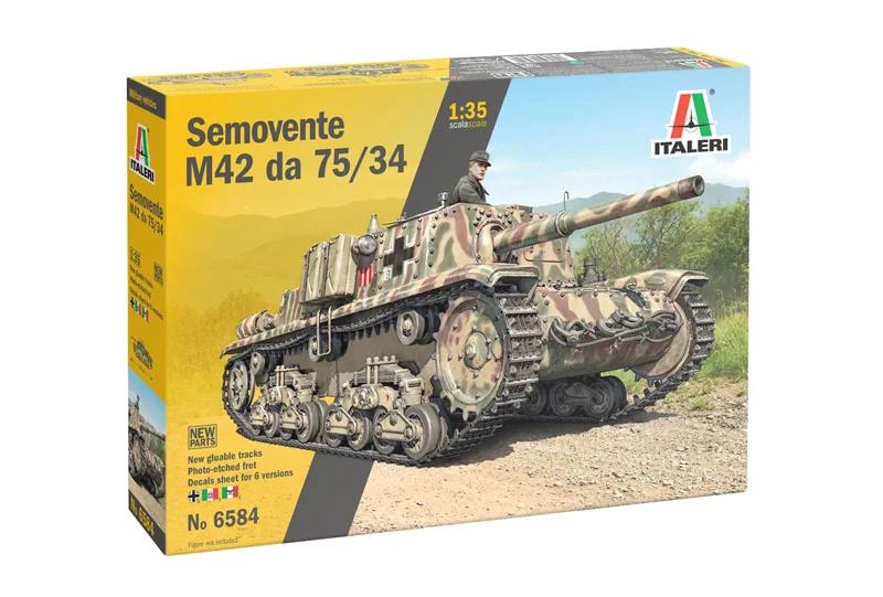 Italeri 1/35 Semovente M42 Da 75 34 Model Kit — official product photo 2