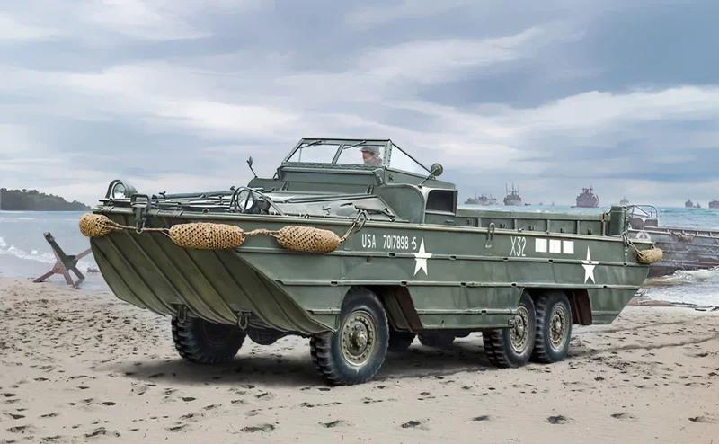 Italeri 1/72 Dukw 2 5t Truck 80th Anniv D Day Model Kit — official product photo 1
