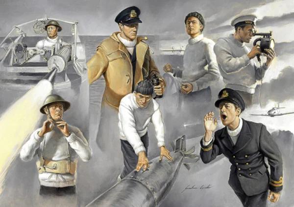 Italeri 1/35 Vosper 74 Torpedo Boat W Crew Model Kit — official product photo 5