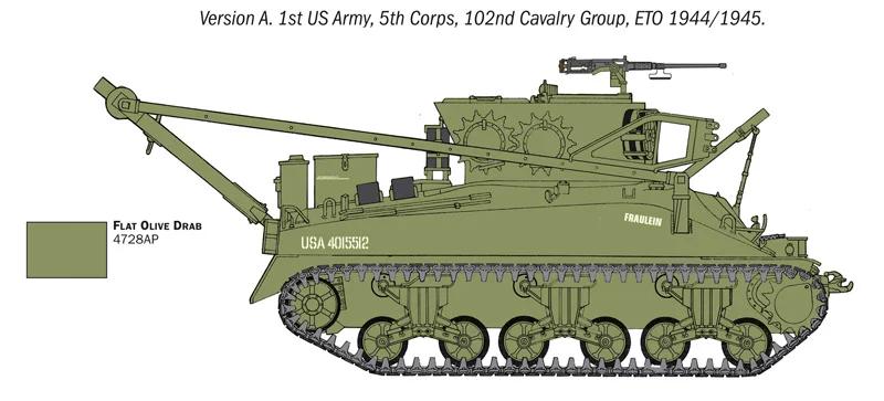 Italeri M32b1 Armored Recovery Veh 35 Model Kit — official product photo 3