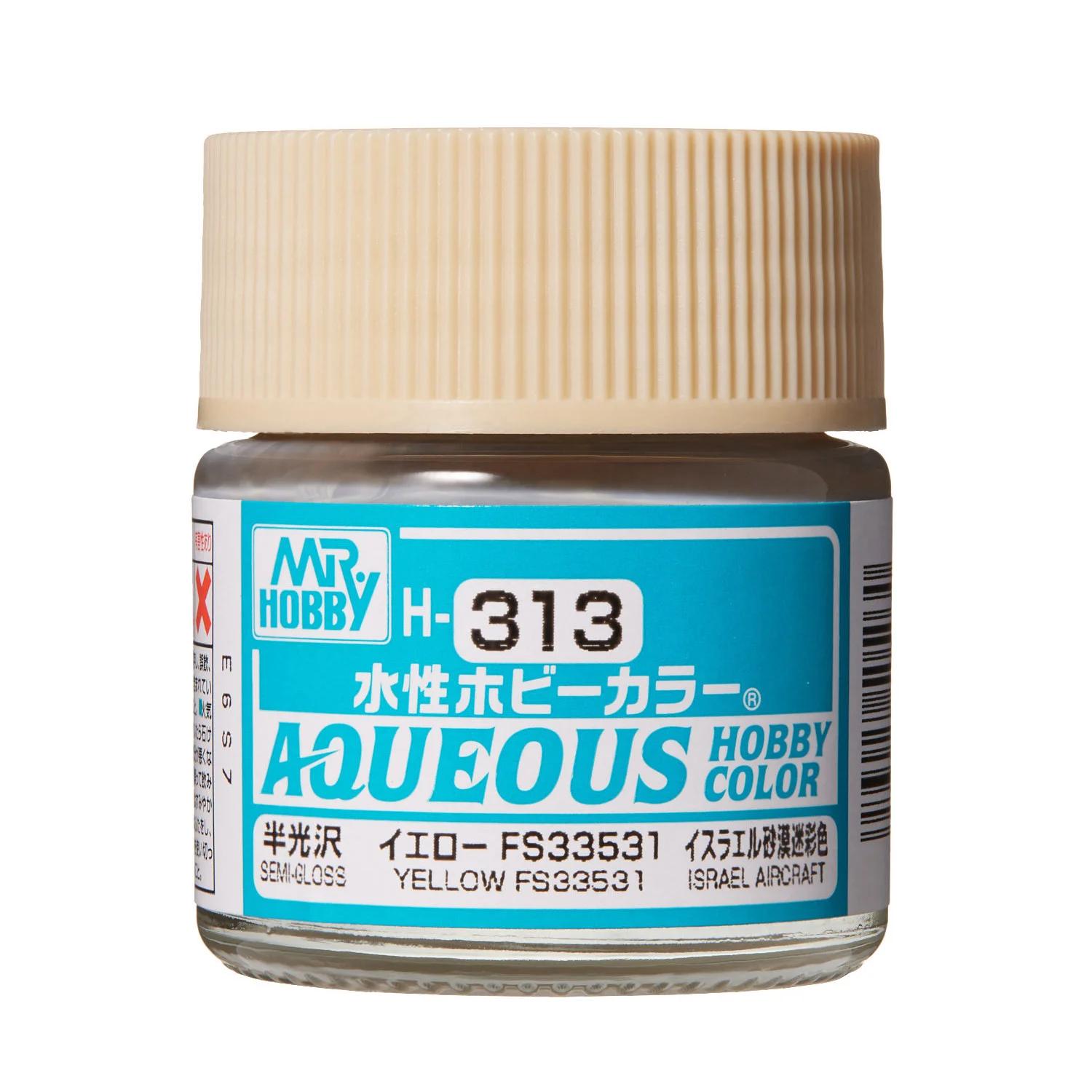 Mr. Hobby Aqueous Hobby Color Yellow FS 33531 (H313) 10 ml — official product photo 1