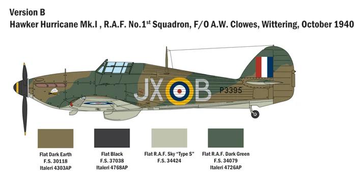 Italeri 1/48 Hurricane MK 1 Model Kit — official product photo 5