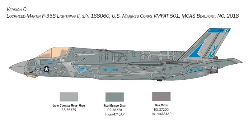 Italeri 1/48 F-35B Lightning II Stovl Model Kit — official product photo 5