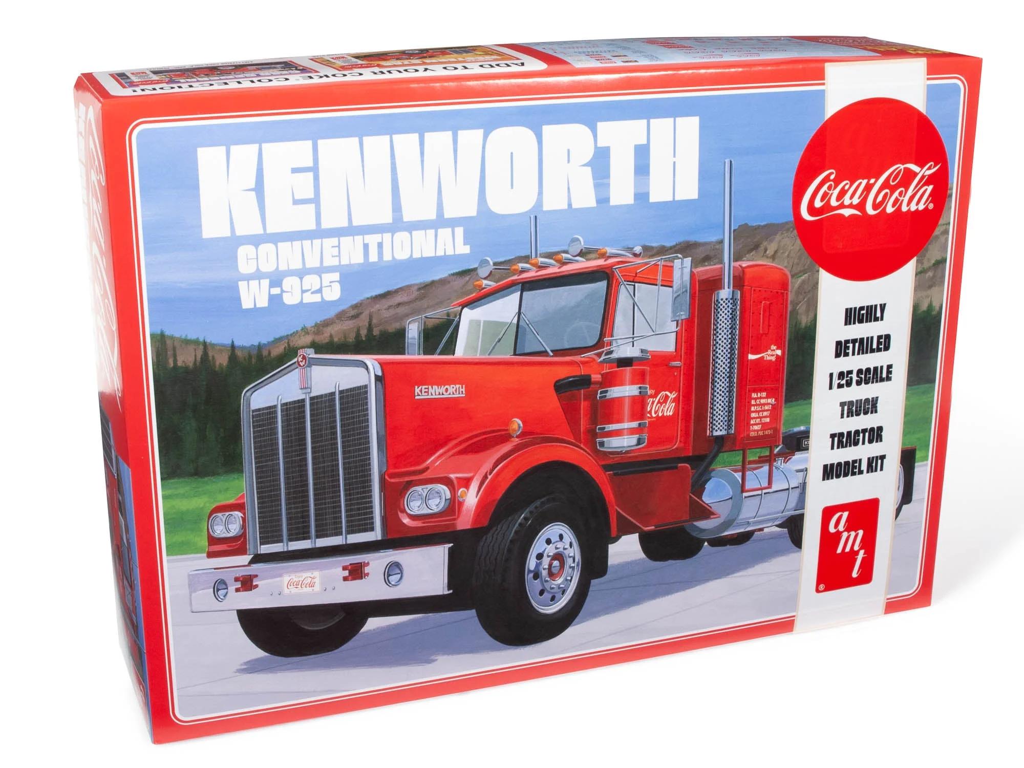 AMT 1/25 Kenworth 925 Tractor Coca-cola Model Kit — official product photo 1